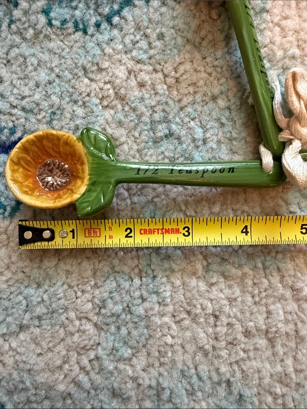 Pier 1 Ceramic Sunflower Measuring Spoon Set - Yellow, Orange, Red